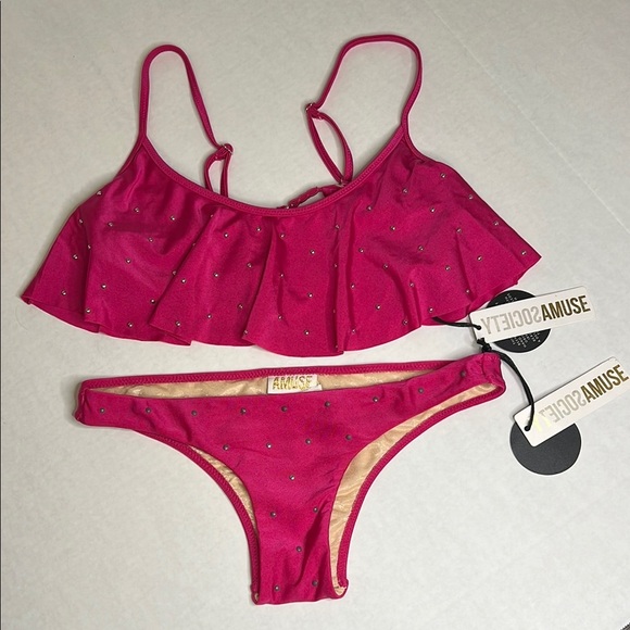 AMUSE SOCIETY PRESLEY MICRO STUD BIKINI SMALL - Picture 2 of 16